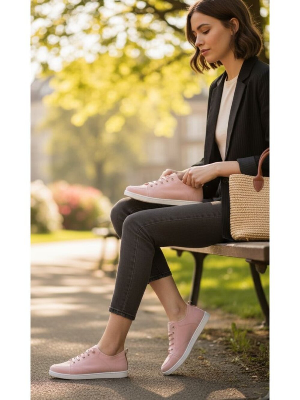 Vionic Blush Pink Women's Lace-Up Sneakers